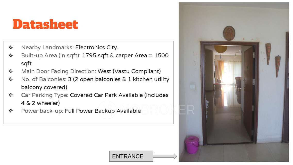 3 BHK Flat In Salarpuria Symphony for Rent  In Basapura