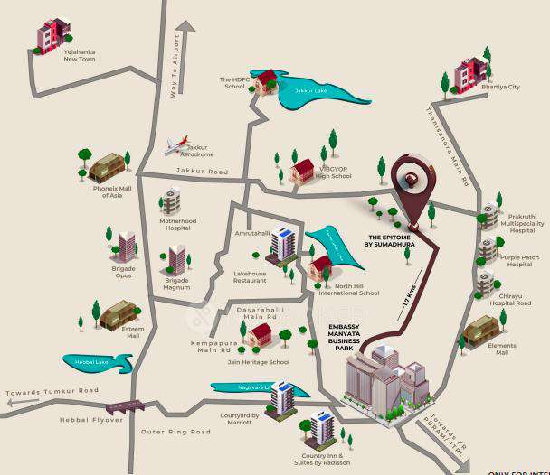 3 BHK Flat In Sumadhura Epitome For Sale  In Thanisandra