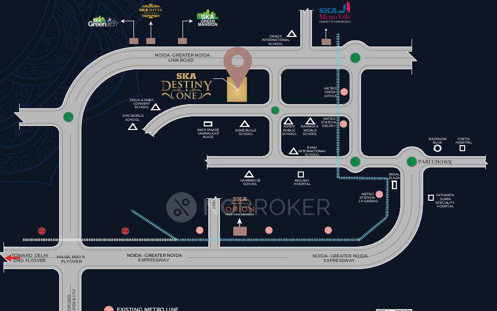 3 BHK Flat In Ska Destiny One For Sale  In Greater Noida