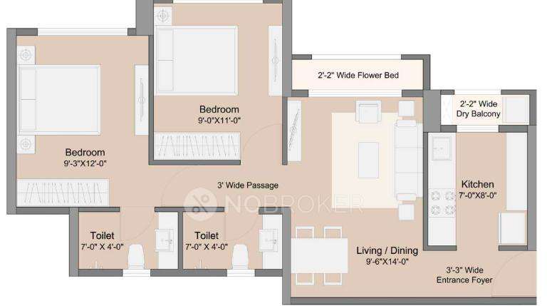 2 BHK Flat In Sunteck Ultra World For Sale  In Naigaon