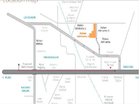 2 BHK Flat In Rohan Abhilasha For Sale  In Wagholi