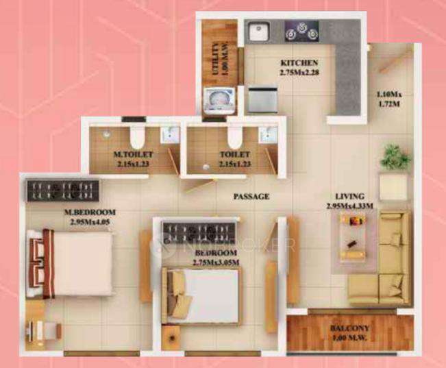 2 BHK Flat In Dosti Planet North For Sale  In Navi Mumbai