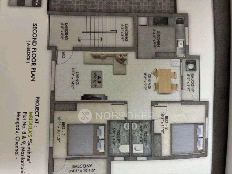 2 BHK Flat In Mangadu For Sale  In Mridulas Sunshine Apartment