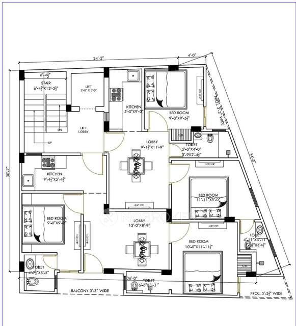 2 BHK Flat For Sale  In Dayal Bagh Colony