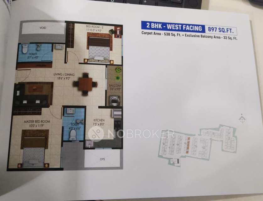 2 BHK Flat In Urbanrise City Of Joy For Sale  In Thirumalisai