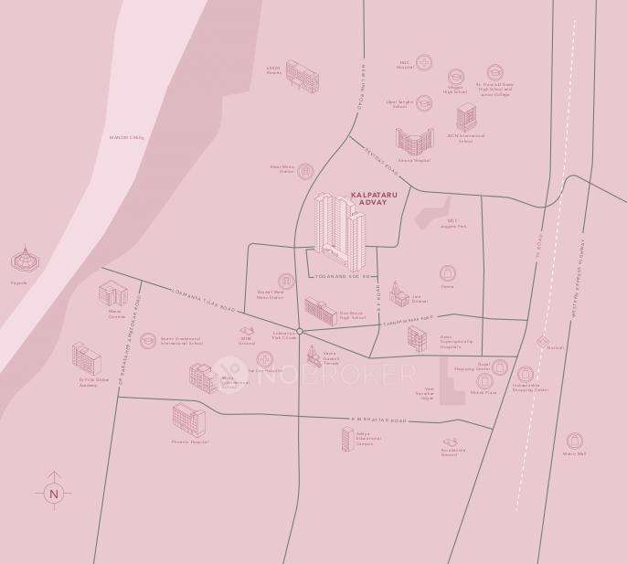 3 BHK Flat In Kalpataru Advay For Sale  In Yogananda Chs, Ashok Nagar, Vazira, Borivali West, Mumbai, Maharashtra 400091, India