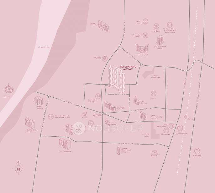 4 BHK Flat In Kalpataru Advay For Sale  In Yogananda Chs, Ashok Nagar, Vazira, Borivali West, Mumbai, Maharashtra 400091, India