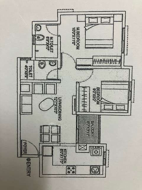 2 BHK Flat In Shriram Wyt Field For Sale  In Bendiganahalli