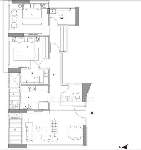 2 BHK Flat In Rustomjee 180 Bayview For Sale  In Matunga