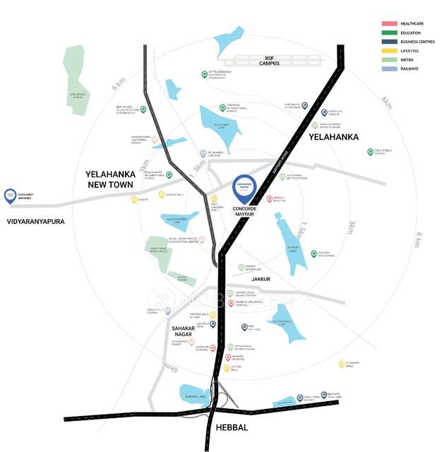 3 BHK Flat In Concorde Mayfair For Sale  In Yelahanka