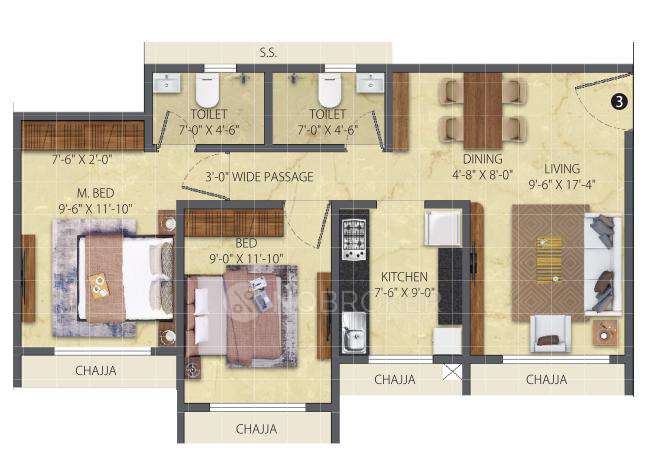 2 BHK Flat In Vihang Luxuria For Sale  In Mira Road