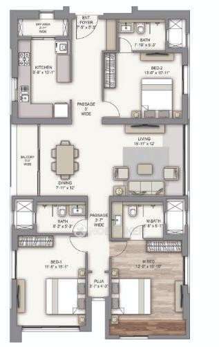 3 BHK Flat In Piramal Vaikunth Thane For Sale  In Balkum Pada