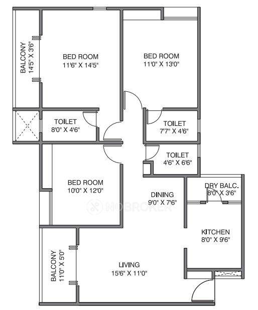 2 BHK Flat In Basil Maximus For Sale  In Punawale
