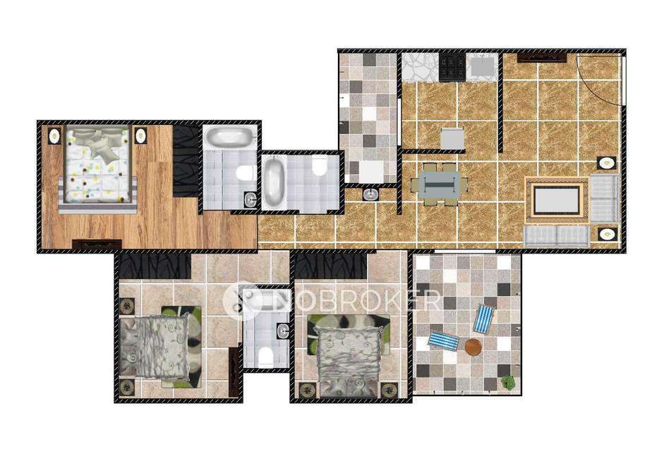 2 BHK Flat In Pankaj Aasmaan for Rent  In Lohegaon