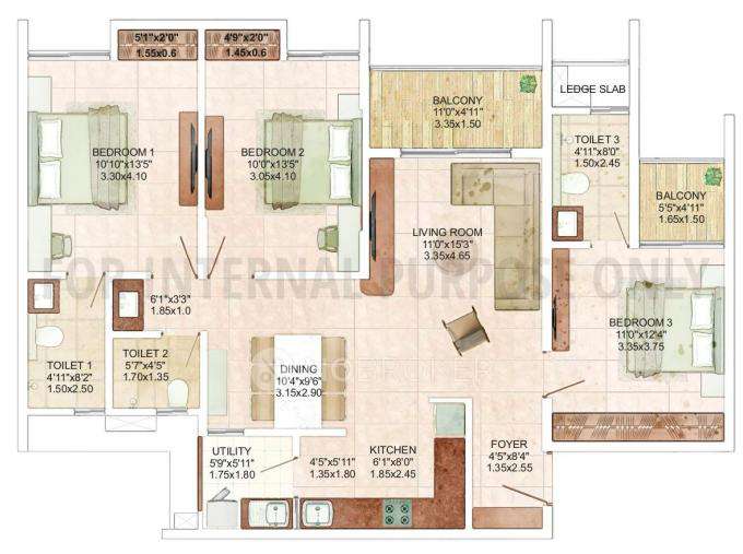3 BHK Flat In Rohan Saroha For Sale  In Bhugaon
