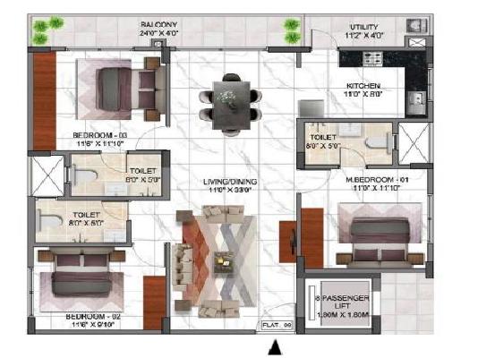 3 BHK Flat In Pr Acorn Hive For Sale  In Gopasandra