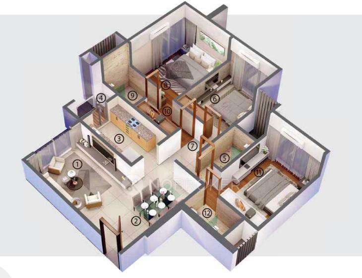 3 BHK Flat In Neo Akshaya Residency For Sale  In Borivali West