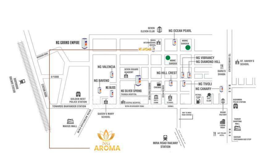 1 BHK Flat In Rna Ng Aroma For Sale  In Mira Road