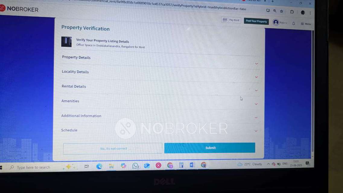 Office Space in Doddakallasandra, Bangalore for Rent 