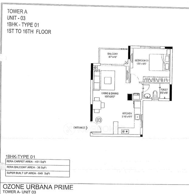 1 BHK Flat In Ozone Urbana Prime, Devanahalli For Sale  In Devanahalli