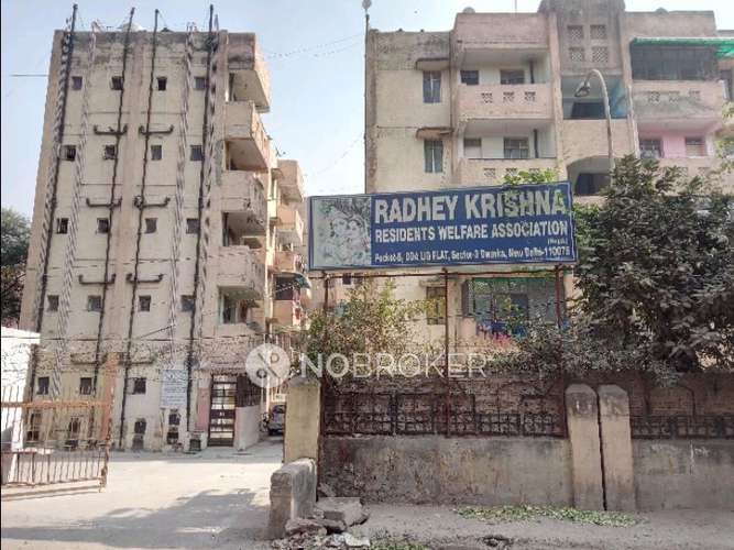 1 RK Flat In Shri Radha Society For Sale  In Dwarka Sector-3
