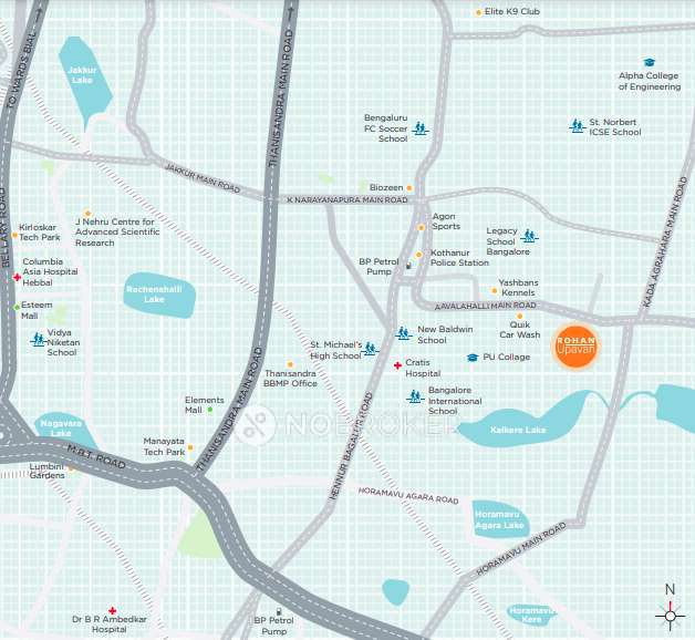 2 BHK Flat In Rohan Upavan For Sale near HBR Layout