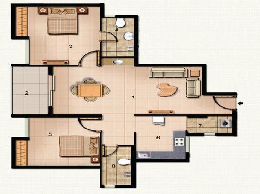 2 BHK Flat In Akila Heights For Sale  In  Sembakkam