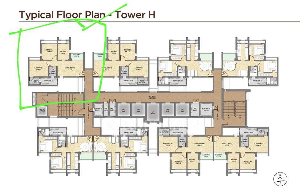 2 BHK Flat In Raymond Ten X Habitat For Sale  In Thane West