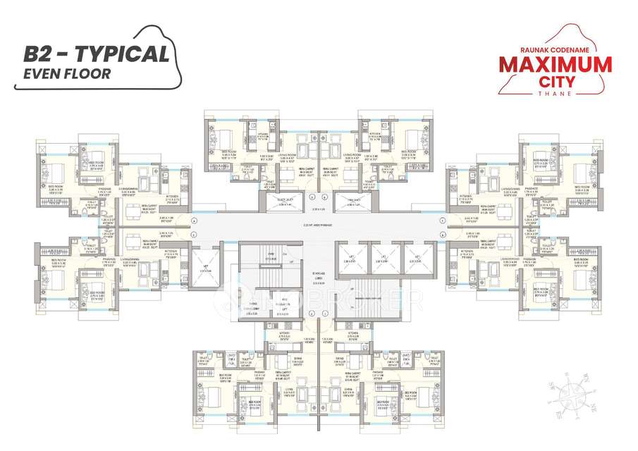 2 BHK Flat In Raunak Maximum City For Sale  In Thane