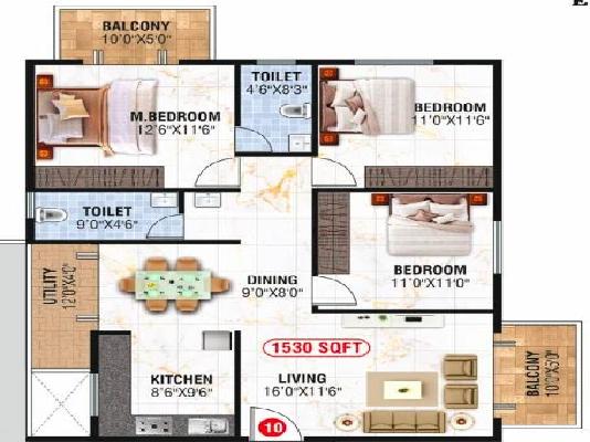 3 BHK Flat In Vrushabadri Spring Park For Sale  In Sarjapur Road