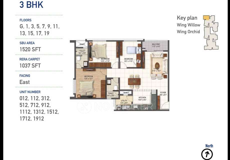 3 BHK Flat In Sumadhura Folium, Whitefield For Sale  In Whitefield