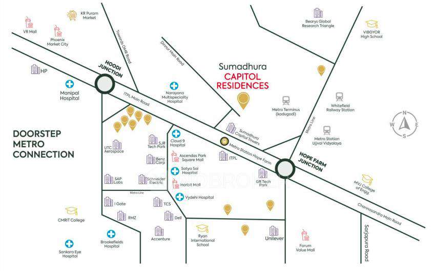 4 BHK Flat In Sumadhura Capitol Residences For Sale  In Whitefield