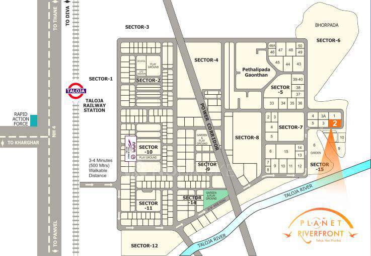 2 BHK Flat In Planet Riverfront For Sale  In Taloja