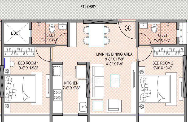 2 BHK Flat In Kd Vishva For Sale  In Chembur