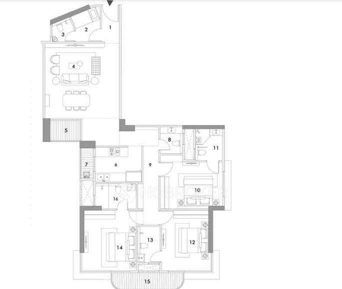 3 BHK Flat In Rustomjee 180 Bayview For Sale  In Matunga