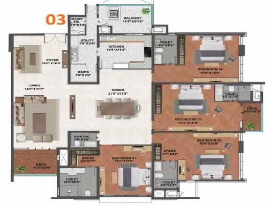 4 BHK Flat In Prestige White Meadows For Sale  In Whitefield
