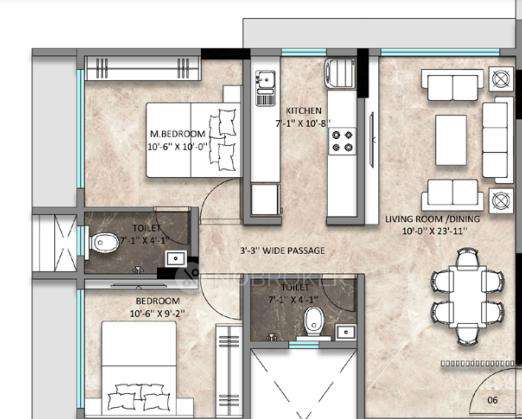 2 BHK Flat In Sanghvi Aria For Sale  In Santacruz East