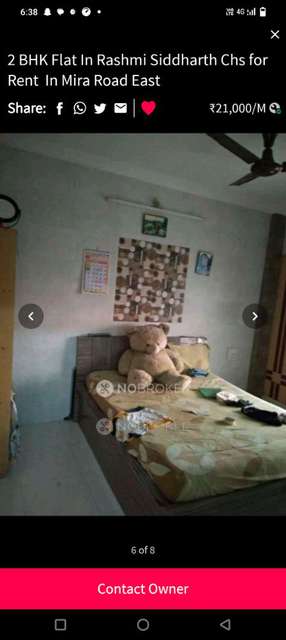 2 BHK Flat In Rashmi Siddarth for Rent  In Ramdev Park