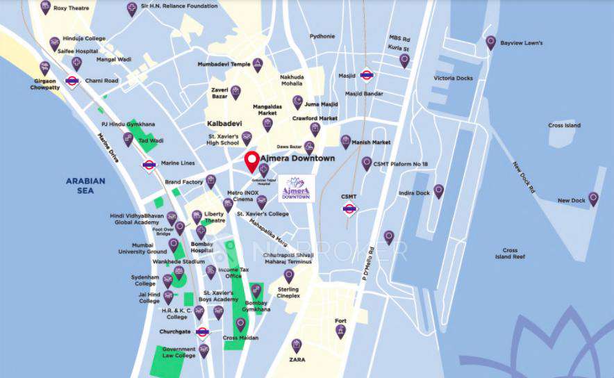 2 BHK Flat In Ajmera Downtown For Sale  In  Marine Lines East