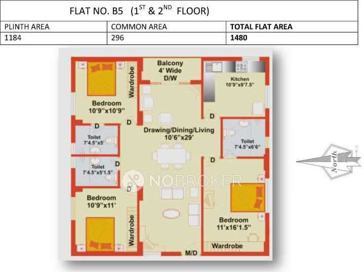 2 BHK Flat In Kolla Luxor Heights For Sale  In Miyapur