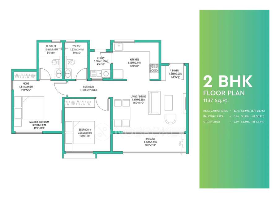 2 BHK Flat In Godrej Splendour Phase 2 For Sale  In 2p6w+fc, Belathur, Krishnarajapuram, Bengaluru, Karnataka 560067, India