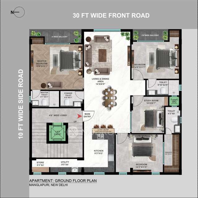 4+ BHK Flat In The Petal For Sale  In New Manglapuri