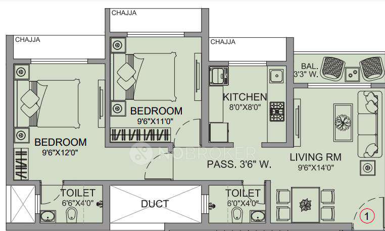 2 BHK Flat In Mangeshi Gemini For Sale  In Ambernath