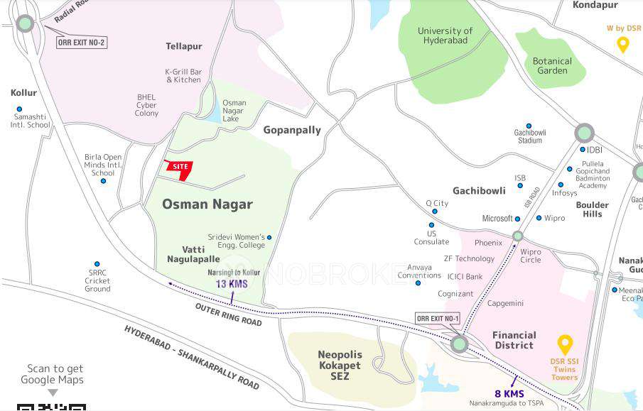 3 BHK Flat In Dsr Altitudes For Sale  In Osman Nagar