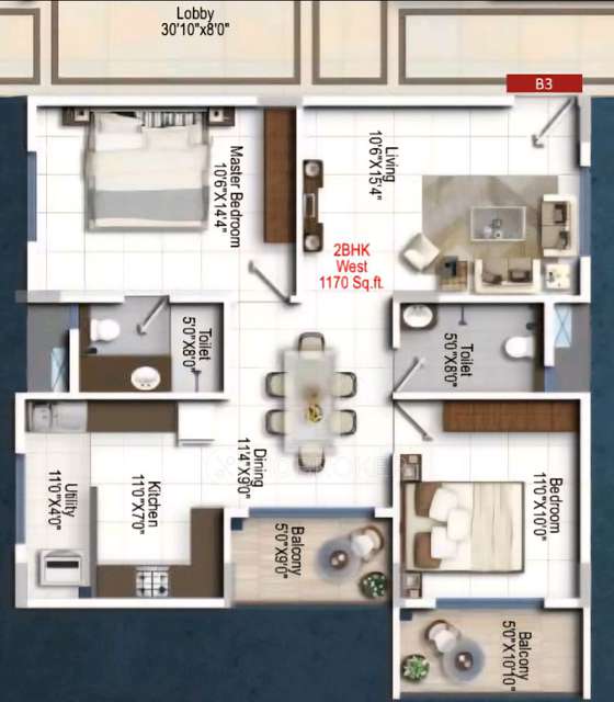 2 BHK Flat In Jeevan For Sale  In Kadugodi Metro Station