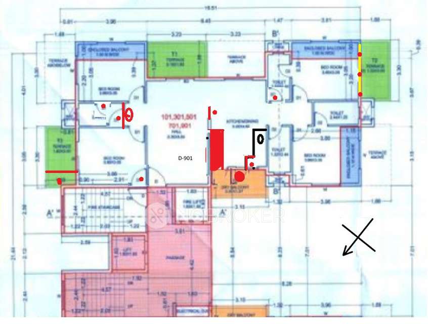 4 BHK Flat In Defence Colony Pune Phase2, Wagholi For Sale  In Wagholi