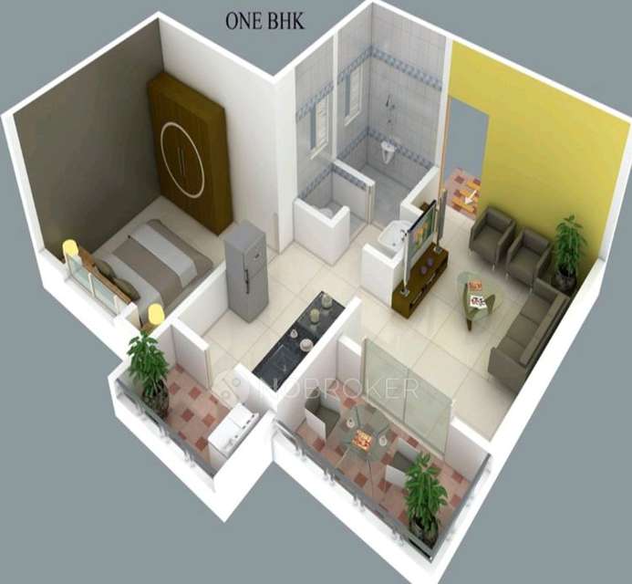 1 BHK Flat In Krushna Lake Wood For Sale  In Ambegaon Bk