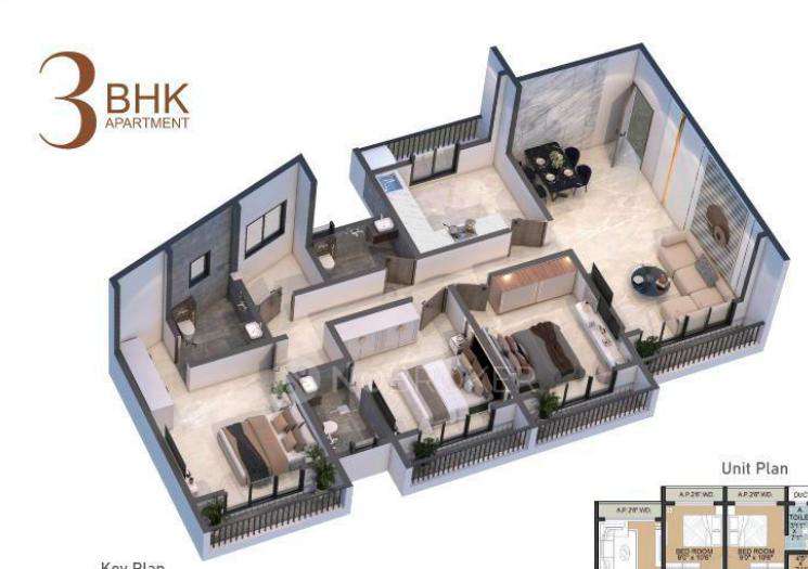 3 BHK Flat In Sanskruti Pinnacle For Sale  In Nalasopara West