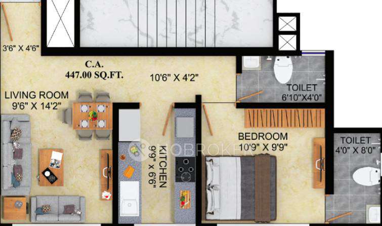 1 BHK Flat In Sri Artha Arthaya For Sale  In Kandivali West