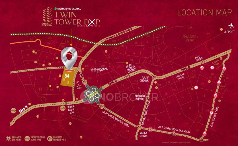 4+ BHK Flat In Signature Global Twin Tower Dxp For Sale  In Sector 84, New Gurgaon